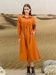 EID4 Elastic Waist Adira Maxi Shirt Dress