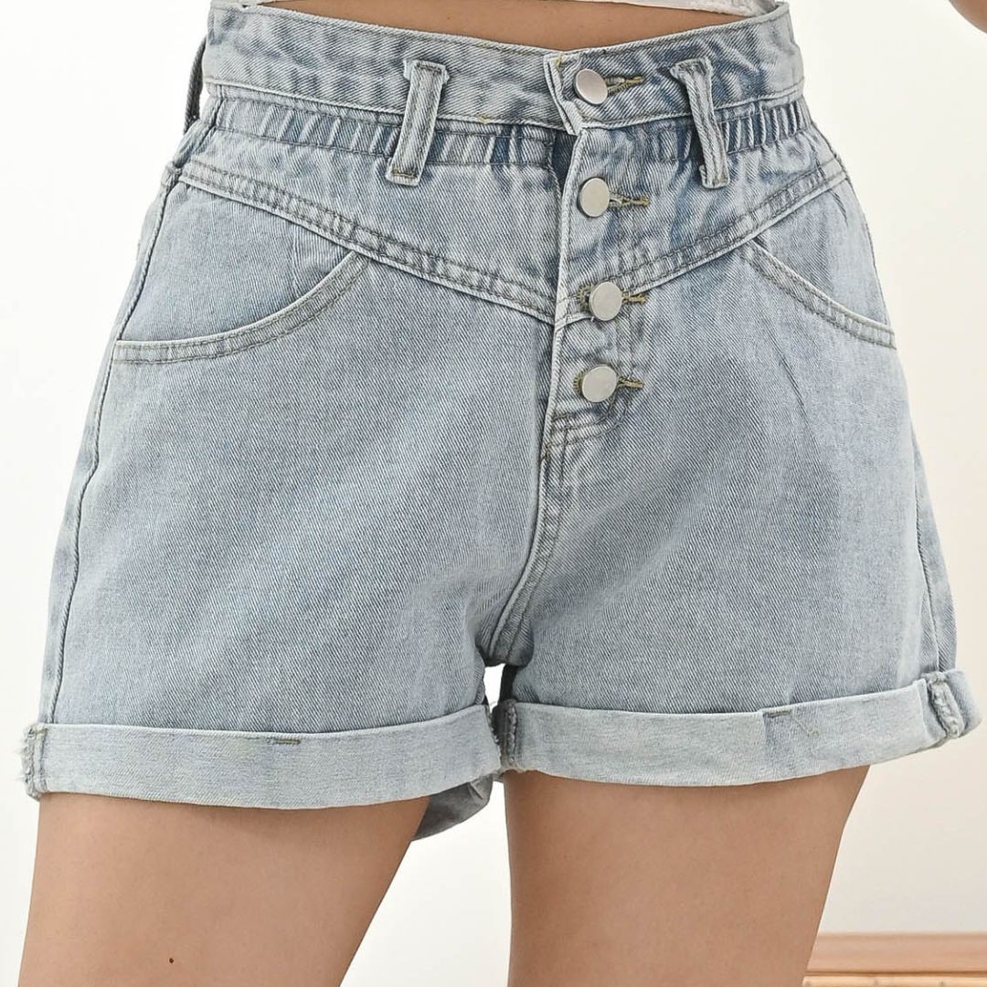 Elastic Waist Denim Short - J.Rep 
