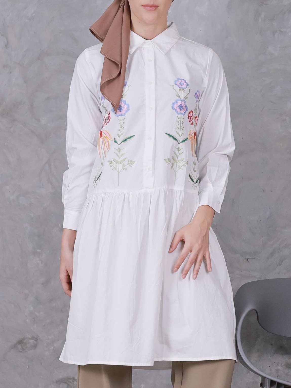 Embroided shirt sales dress