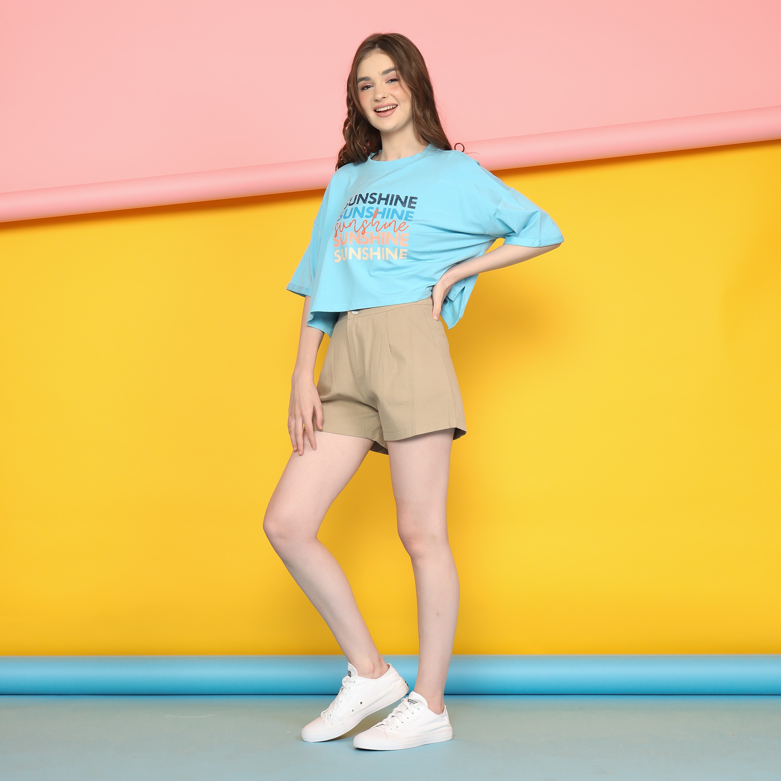 RC Sunshine Semi Crop Tee - J.Rep 