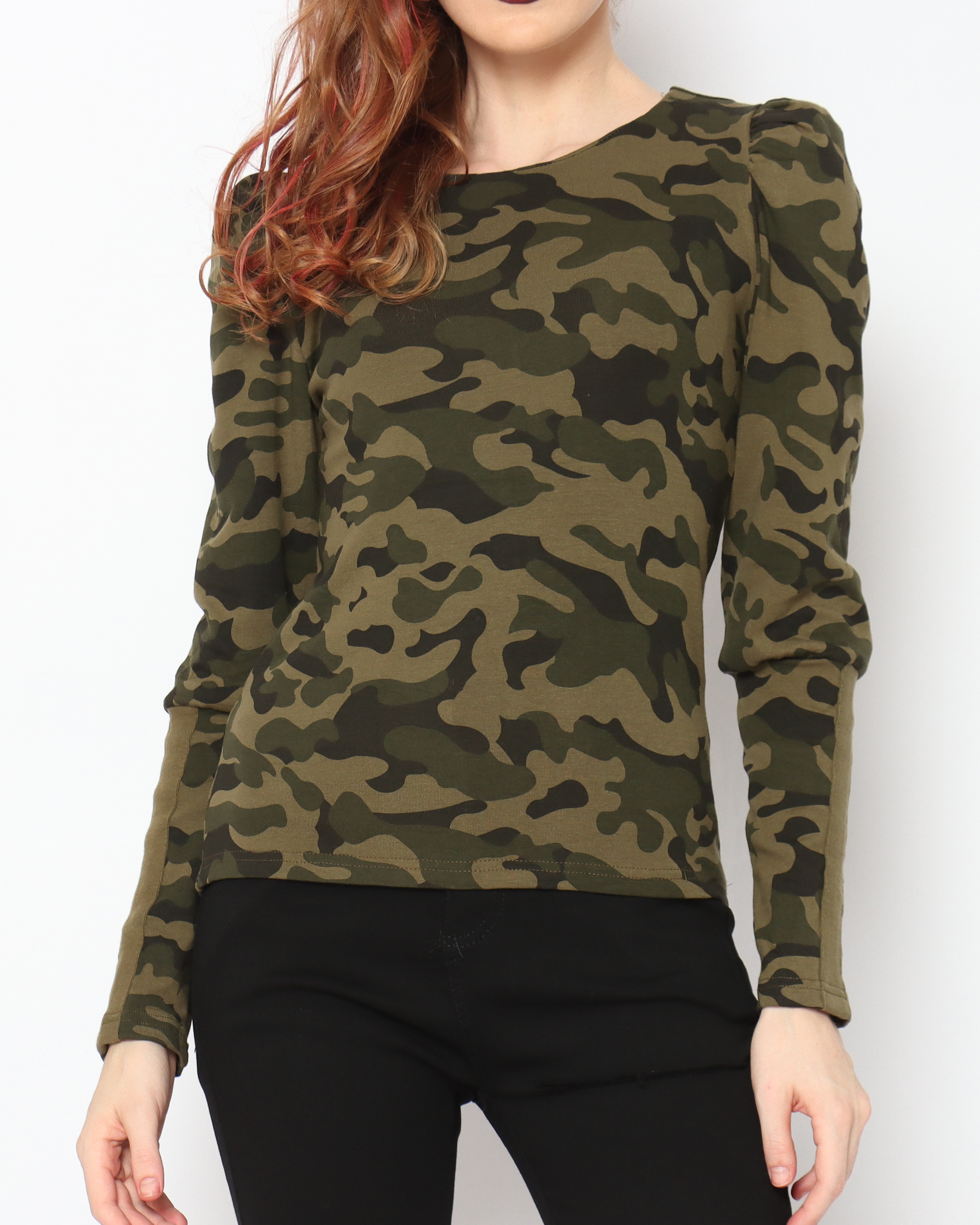 TM CAMO PUFF SLEEVES TEE - J.Rep 