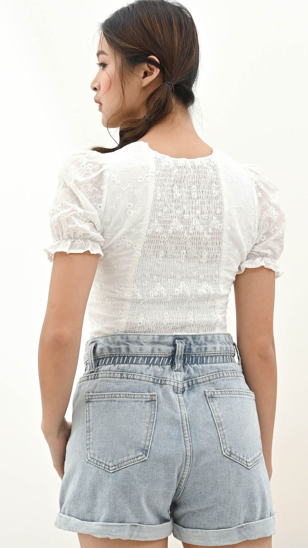 Elastic Waist Denim Short - J.Rep 