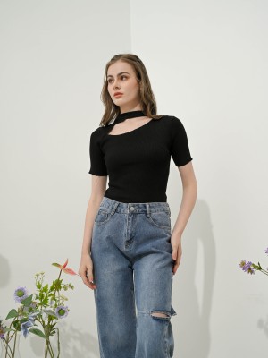 Lisa Knee Cut Out Denim
