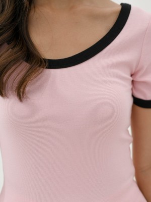 Anna wide neck knitted top