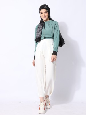 Ramadhan Moon High Neck Outline Top