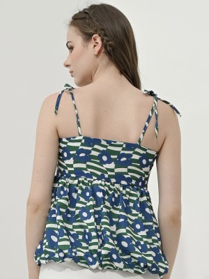 Sibley Flower Drawn Spagheti Strap Top