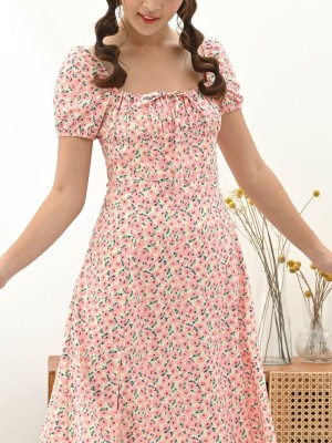 Flower Print Cottage Dress