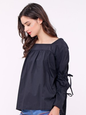 Bell Tied Sleeves Top