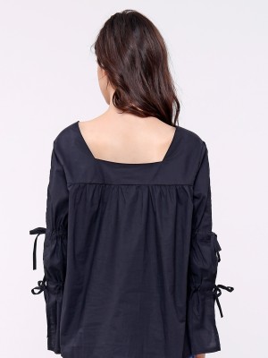 Bell Tied Sleeves Top