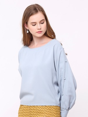 Buttons-Sleeve Top