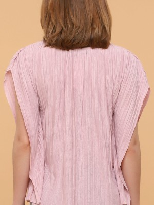 Pleated Boxy Top