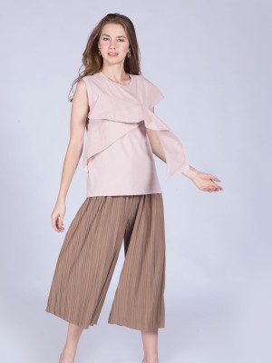 Drop Ruffle Sleeveless Top