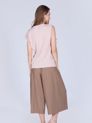 Drop Ruffle Sleeveless Top