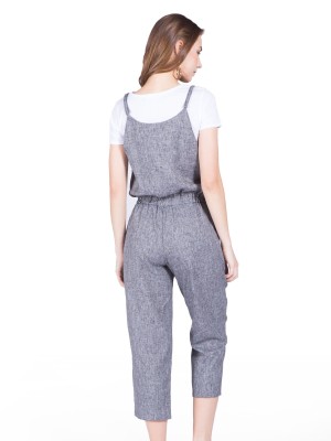 Drawstring Adjustable Straps Jumpsuits