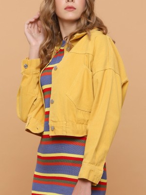 Candy Color Denim Jacket