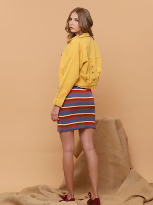 Candy Color Denim Jacket