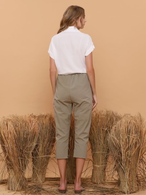 Ripped Cotton Pants
