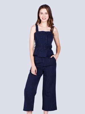 2-Pieces Set Stripes Top Pants