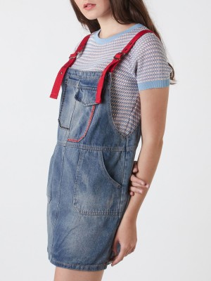 Asian Denim Pinafore