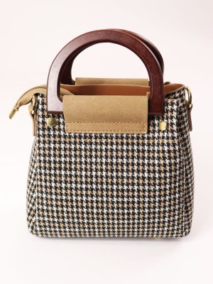 Tartan Mini Wooden Handbag