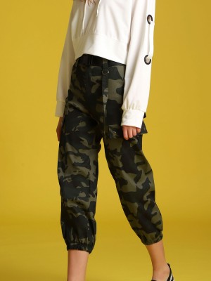 Came Army Print Cargo Pants