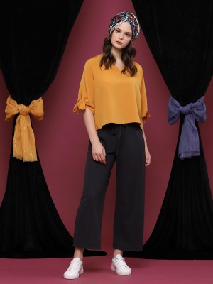 Drawstring Wide Leg Pants