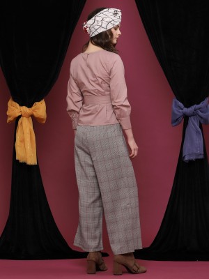 Checkered Palazzo Pants