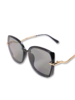 Gold Pleated Ear loop Sunglasses