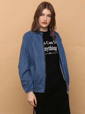 Oversize Denim Bomber