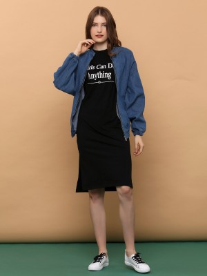Oversize Denim Bomber