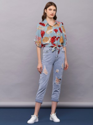 Colored Palm Crop Shirt