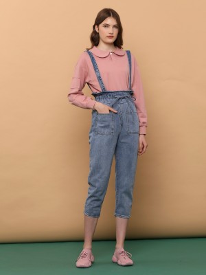 Denim High Waist Broad Pocket