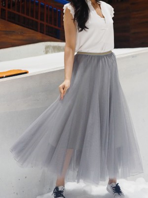 Midi Tulle Skirt