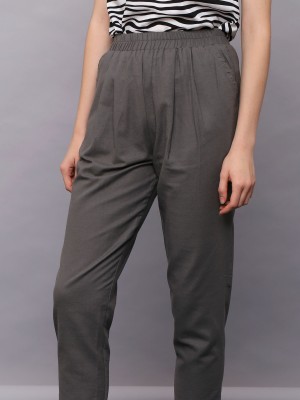 Elastic Waist Slim Pants