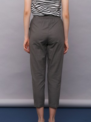 Elastic Waist Slim Pants