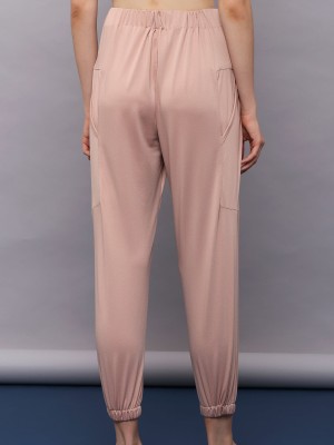 Elastic Waist Rect Thigh Pants