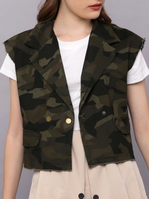 Unfinished Edge Came Crop Vest
