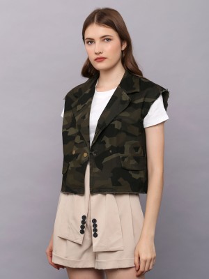 Unfinished Edge Came Crop Vest