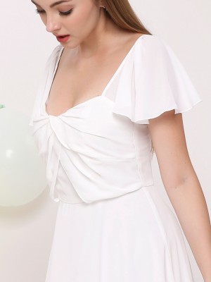 Anne Chiffon Flare Dress