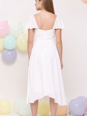 Anne Chiffon Flare Dress