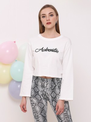 PT "Advante" Embroidered Crop Top