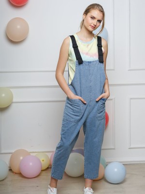 PT Bag Strap Denim Jumpsuit