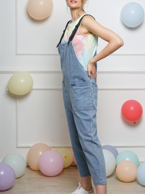 PT Bag Strap Denim Jumpsuit