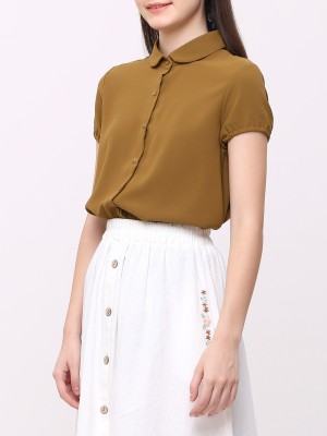 Elastic Sleeves Shirt