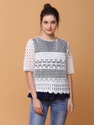 PT Full Embroidered Double Layer Top