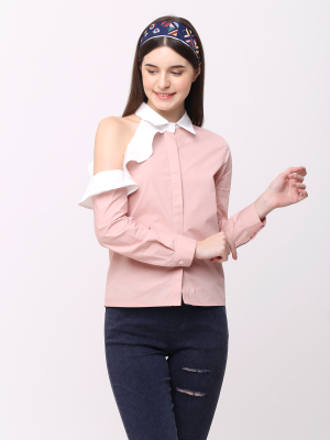 Side Ruffles Shirt