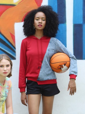 PT Hoodie 2 Tone w/ Denim Sweater