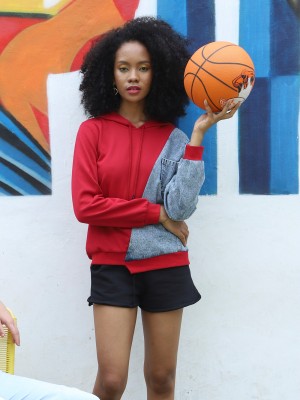 PT Hoodie 2 Tone w/ Denim Sweater