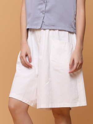 Elastic Waist Tencel Short