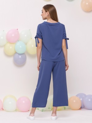 Sailor Collar Set Top And Pants